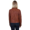 thumbnail image 2 of Scully L1031-40-S Ladies Leather Jean Jacket, Cognac - Small, 2 of 2