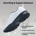 thumbnail image 3 of AOV Mens Running Shoes Casual Tennis Athletic Gym Fashion Lightweight Sneakers White US 8, 3 of 6