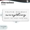 thumbnail image 4 of Stupell Industries Cottage Funny Prayer Changes Everything Canvas Art, 24 x 10, by Lux + Me Designs, 4 of 8