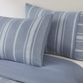 thumbnail image 3 of Kent 3 Piece Striped Herringbone Oversized Duvet Cover Set, 3 of 9