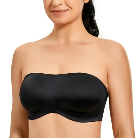 

AISILIN Women s Strapless Bra Minimizer Bandeau Plus Size Seamless Underwire