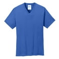 thumbnail image 5 of Yellow Rooster Men's Core Cotton V-Neck T-Shirts Royal 4XL, 5 of 6
