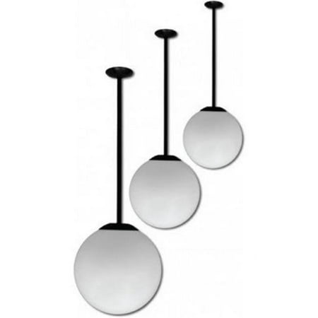 

18 x 18 in. 30W & 120V LED Drop Down Globe Ceiling Fixture - Verde Green
