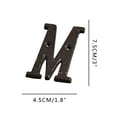 thumbnail image 1 of Alloy Wrought Iron Number Letter DIY House Letter, 1 of 4