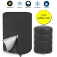 thumbnail image 4 of Large Tire Cover for Storage, Heavy-Duty Waterproof Polyester Tire Bag with Zipper and Drawstring, Windproof Protection for Stacked Car RV Tires Against UV Snow Rain and Cracking, 4 of 7