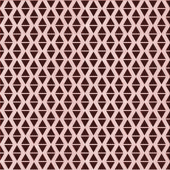 Ahgly Company Machine Washable Indoor Square Transitional Deep Rose Pink Area Rugs, 7' Square