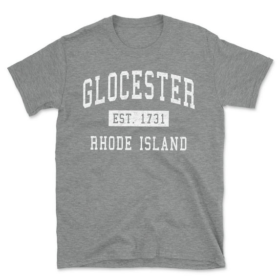 Glocester Rhode Island Classic Established Men's Cotton T-Shirt