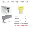 thumbnail image 3 of Tira de luces LED de neón flexible de 1 a 5 m/pieza con carcasa de perfil para empotrar, resistente al agua, IP67, para decoración de exteriores, 3 of 5