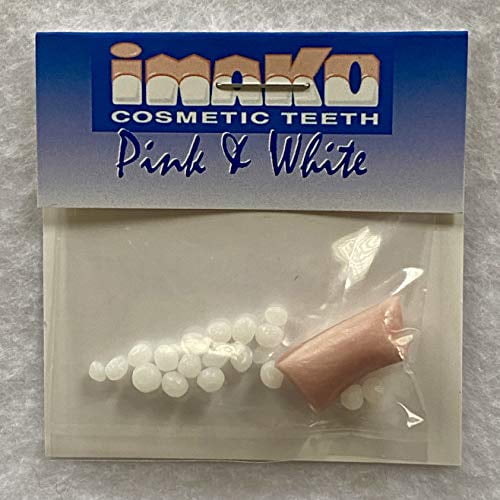Imako Extras Cosmétiques pour Dents (Matériau d'Ajustement Rose et Blanc) - Lot de 2