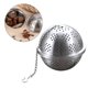 thumbnail image 1 of Stainless Steel Mesh Spice Ball Tea Infuser with Long Chain Clip – Reusable Loose Leaf Tea Filter for Mugs and Pitchers, 1 of 4