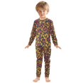 thumbnail image 6 of FORMRS Long Sleeve Top and Pants Pajama Set for Niños 2-Piece Sleepwear, Sizes 18M-8Y, Yellow Floral, 6 of 6