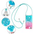 thumbnail image 5 of Funda para iPhone SE 2022/2020 Brillantina Líquida Divertida Reluciente y con Cristales en Movimiento Cuerpo Cruzado con Cordón Ajustable, 5 of 5