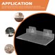 thumbnail image 5 of GOOHOCHY Estante de almacenamiento de pared de acrílico transparente en forma de L para baño, sin perforaciones, 5 of 7