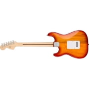 Squier Affinity Series Stratocaster FMT Electric Guitar, Sienna Sunburst, Maple Fingerboard, Brown