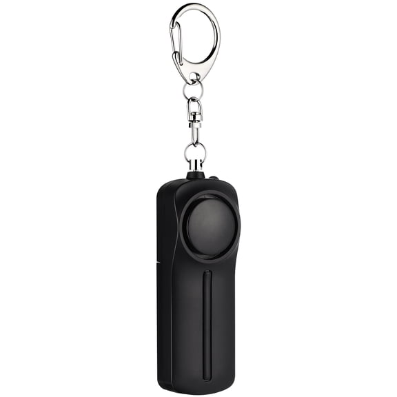 Pawsdot Black Emergency Alarm Keychain with LED Light Personal Safety Alarm for Outdoor Activities