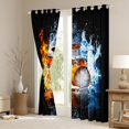 thumbnail image 3 of Homewish Drum Set Blackout Curtains Set of 2 (52x84 Each) For Female Men Adults,Music Theme Window Curtains,Musical Melody Curtains and Drapes,Luxury Bedroom Decor, 3 of 6