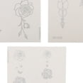 thumbnail image 3 of Unique Bargains 3 Pcs Realistic Fake Tattoos Butterfly Roses PatternTemporary Tatto for Adult Gray, 3 of 5