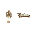 thumbnail image 1 of Escultura De Hoja De Metal, Sofá, Estatua De Hoja De Madera, Figura En Forma De Hoja, Artesanía, Adorno Creativo Nórdico, Escultura Abstracta, Banco En Miniatura, Silla, Salón Para Mesa,, 1 of 8