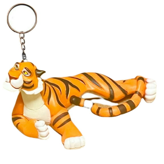Rajah PVC Key Ring Keychain Figure Ornament Tiger Aladdin Jasmine Pet Charm New