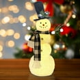 Light Up Snowman Figurine Christmas Decorations for Home Indoor Decor