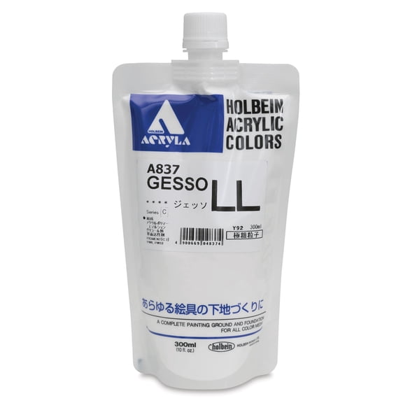 Holbein Acryla Gesso - Extra Coarse, White, 300 ml pouch