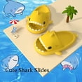 thumbnail image 4 of Cartoon Shark Flip Flops, Non-Slip Thick-Soled Beach Flip Flops, Quick-Drying Funny Pool Sandals, 4 of 5