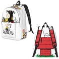 thumbnail image 4 of Mochila de Peanuts Charlie Brown y Snoopy para estudiantes de la escuela, mochila para niños y niñas, mochila para niños con perros Snoopy, bolsas para viajes, 4 of 5