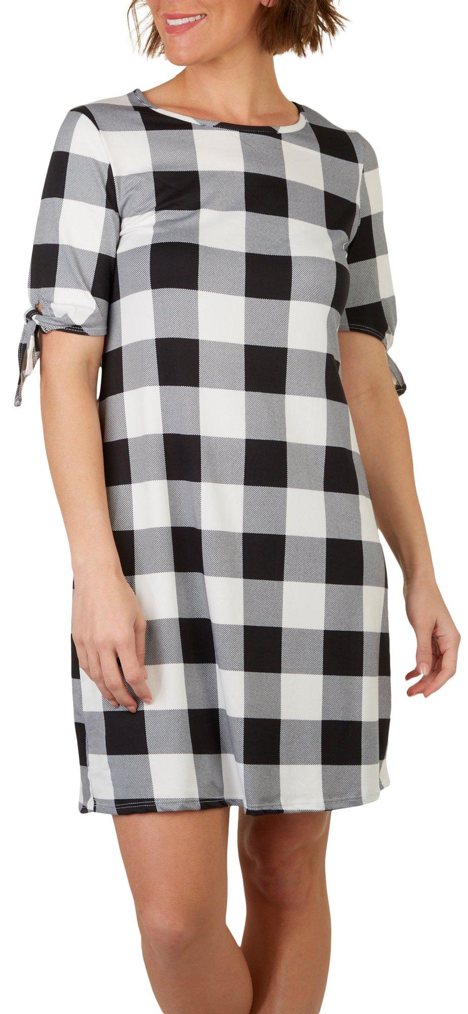 Lexington Avenue Womens Checkered Tie 