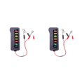 thumbnail image 1 of Maytalsory Car Battery Tester Alternator Fault Detector Auto Vehicle Monitoring Device Load Analyzer Automotive Diagnostic Tool 12x5.3x1.8cm 2Set, 1 of 6