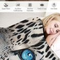 thumbnail image 3 of BCIIG Snow Leopard Blanket for Adults Kids, Flannel Snow Leopard Blankets Gifts, Snow Leopard Throw Blanket for Sofa Couch Bed Living Room Soft Warm Cozy Snow Leopard Decor  60x80in, 3 of 6