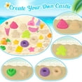 thumbnail image 3 of KiddiTouch 35Pcs Beach Sand Toy, Sandbox Toys with Collapsible Bucket & Mesh Bag, 18 Sand Molds Tools, Castle Kit for Girls Kids Ages 3-12, 3 of 9
