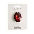 thumbnail image 2 of Crystal Lane DIY 27x37mm Red Glass Faceted Oval Pendant for Jewelry Making, Bracelet, Earring & DIY Crafts, 2 of 2