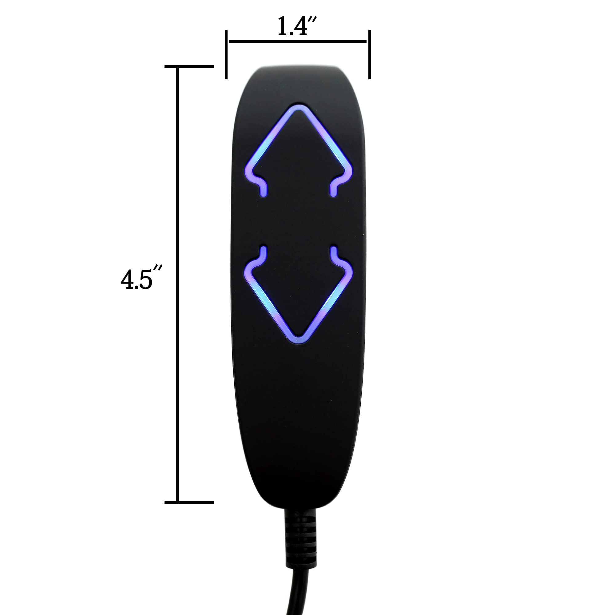 2 Button 5 Pin Prong Remote Handset Hand Control Replacement with Backlight for Lift Chairs Power Recliners