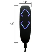 2 Button 5 Pin Prong Remote Handset Hand Control Replacement with Backlight for Lift Chairs Power Recliners