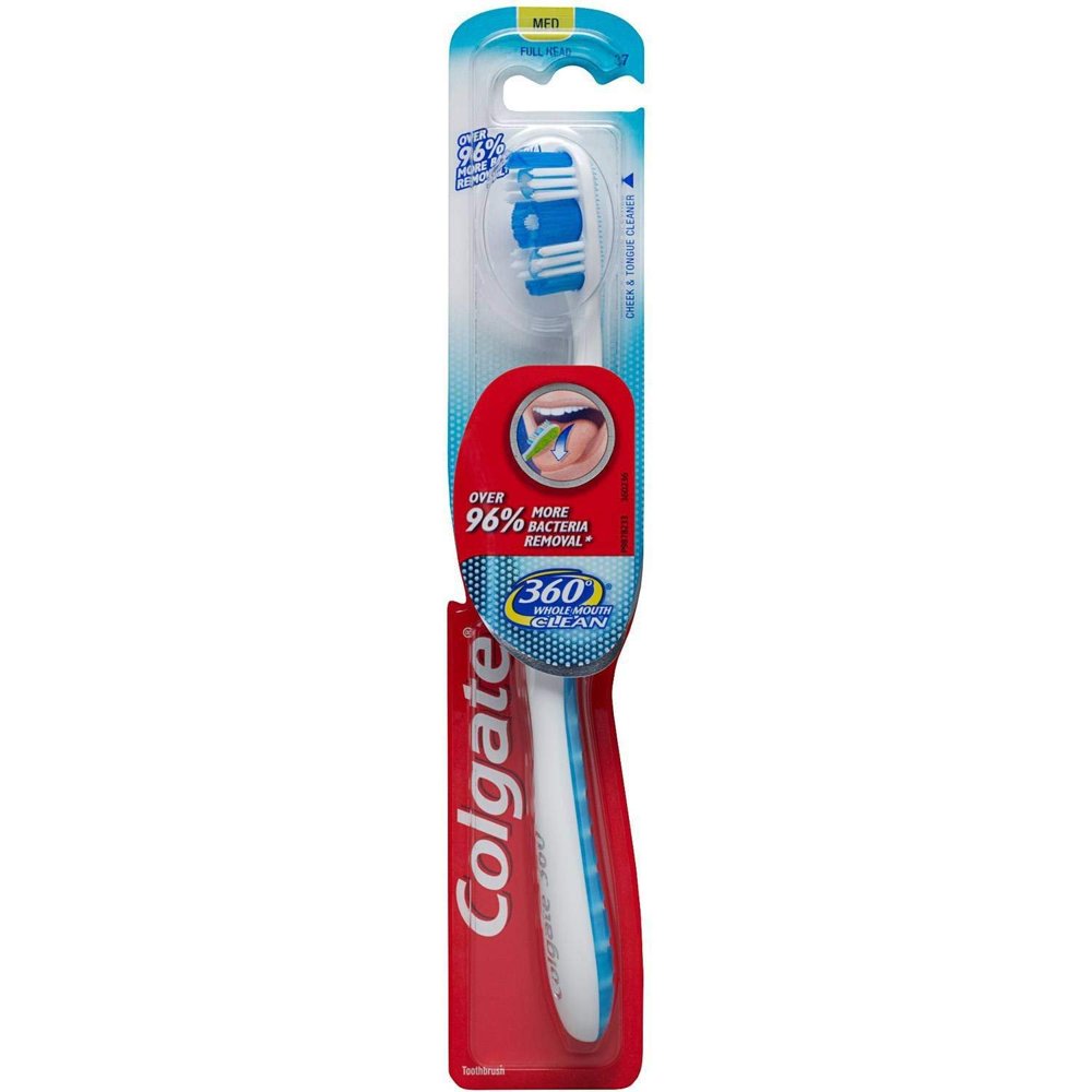 Colgate Toothbrush 360 Whole Mouth Clean Med Full Head