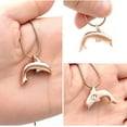 thumbnail image 3 of Dolphin Shape Urn Necklaces for Ashes Stainless Steel Cremation Jewelry for Ashes Urns for Human Ashes Pendant Necklace with Funnel Filler Kit, 3 of 6