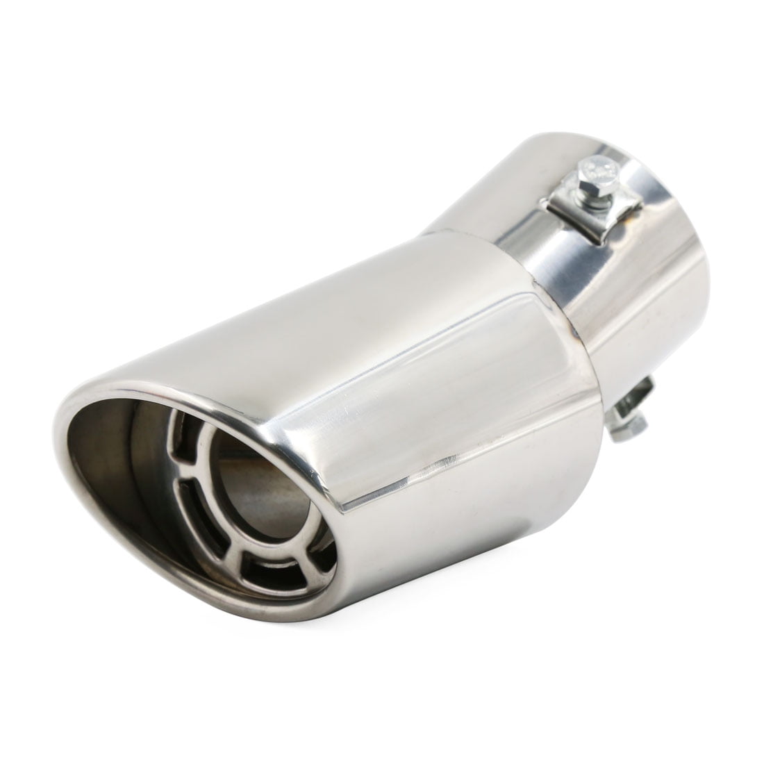 Universal Stainless Steel Curved Car Rear Exhaust Muffler Tail Pipe