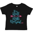 thumbnail image 3 of Inktastic It is Well with My Soul Pink Arrow Boys or Girls Toddler T-Shirt, 3 of 5