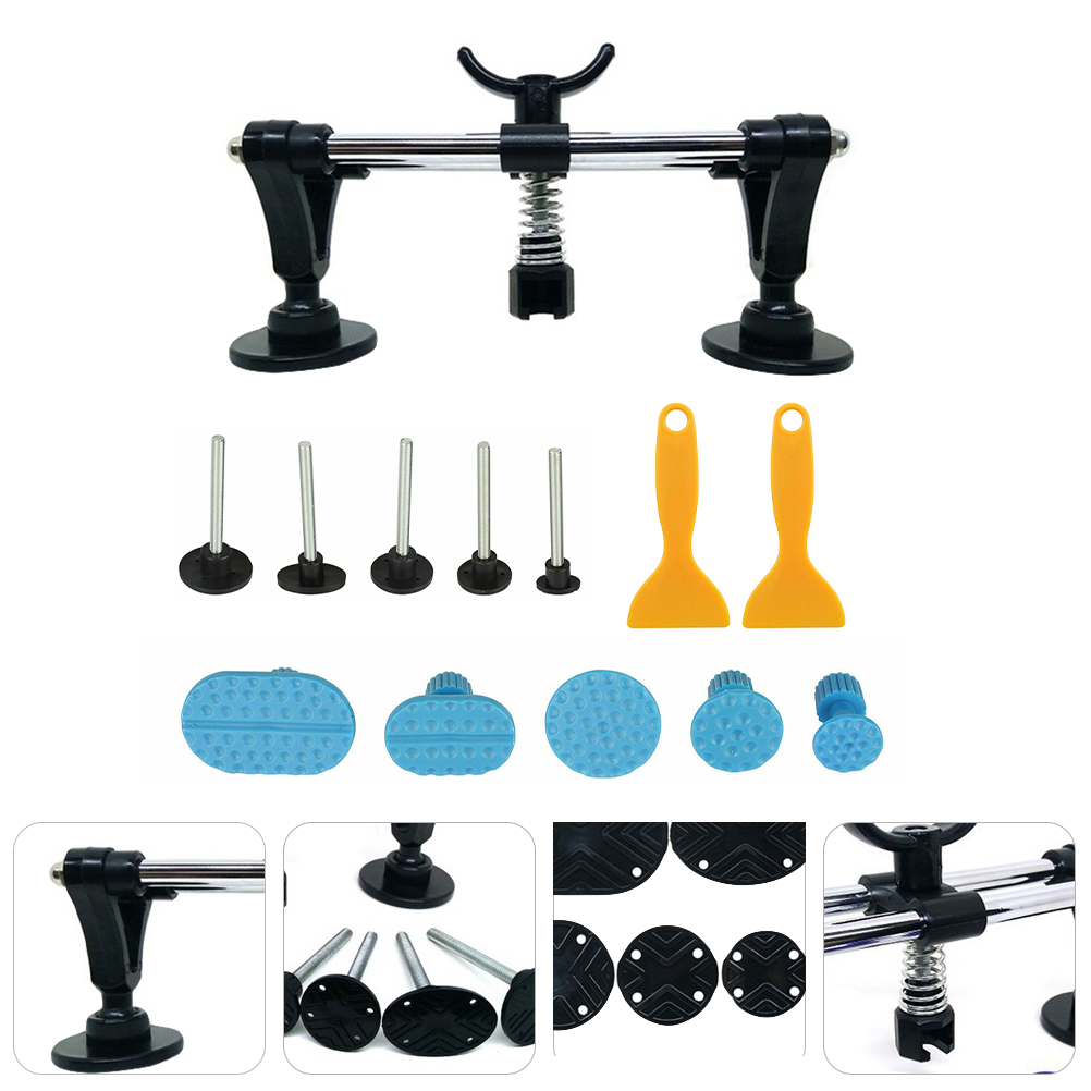Auto Body Dent Puller Kit, Auto Paintless Dent Repair Kit with Bridge Puller, Dent Puller Kit