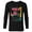 Black, variant on Lilo & Stitch Space Scout Stitch Experiment 626 - Long Sleeve T-Shirt for Men - Customized-Athletic Heather