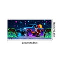 thumbnail image 2 of Christmas Garage Door Banner - Designed To Move with Door | Elegant Holiday Single Garage Door Decoration Christmas Shower Curtain （）, 2 of 4