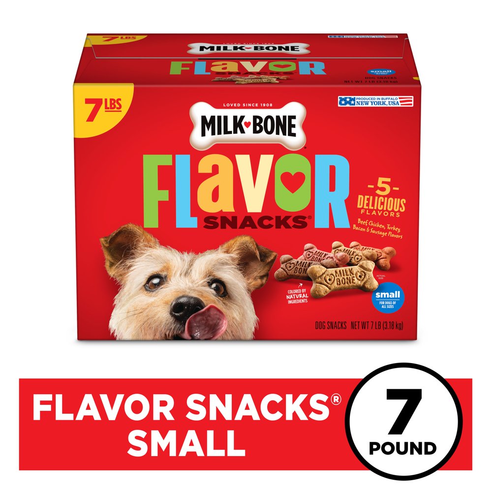 MilkBone Flavor Snacks Meaty Flavors Dog Treats, 7 Pounds Walmart