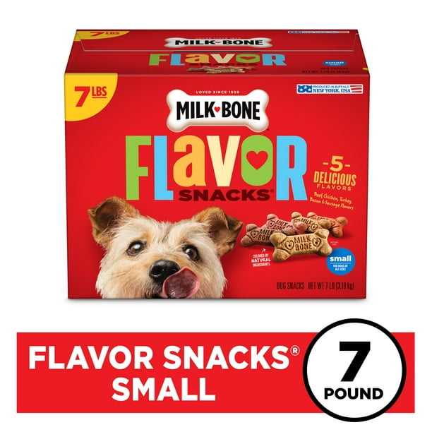 MilkBone Flavor Snacks Meaty Flavors Dog Treats, 7 Pounds Walmart