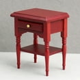 thumbnail image 4 of icolorfuled Vintage Wooden Bedside Table: Mini Nightstand Furniture, 4 of 6