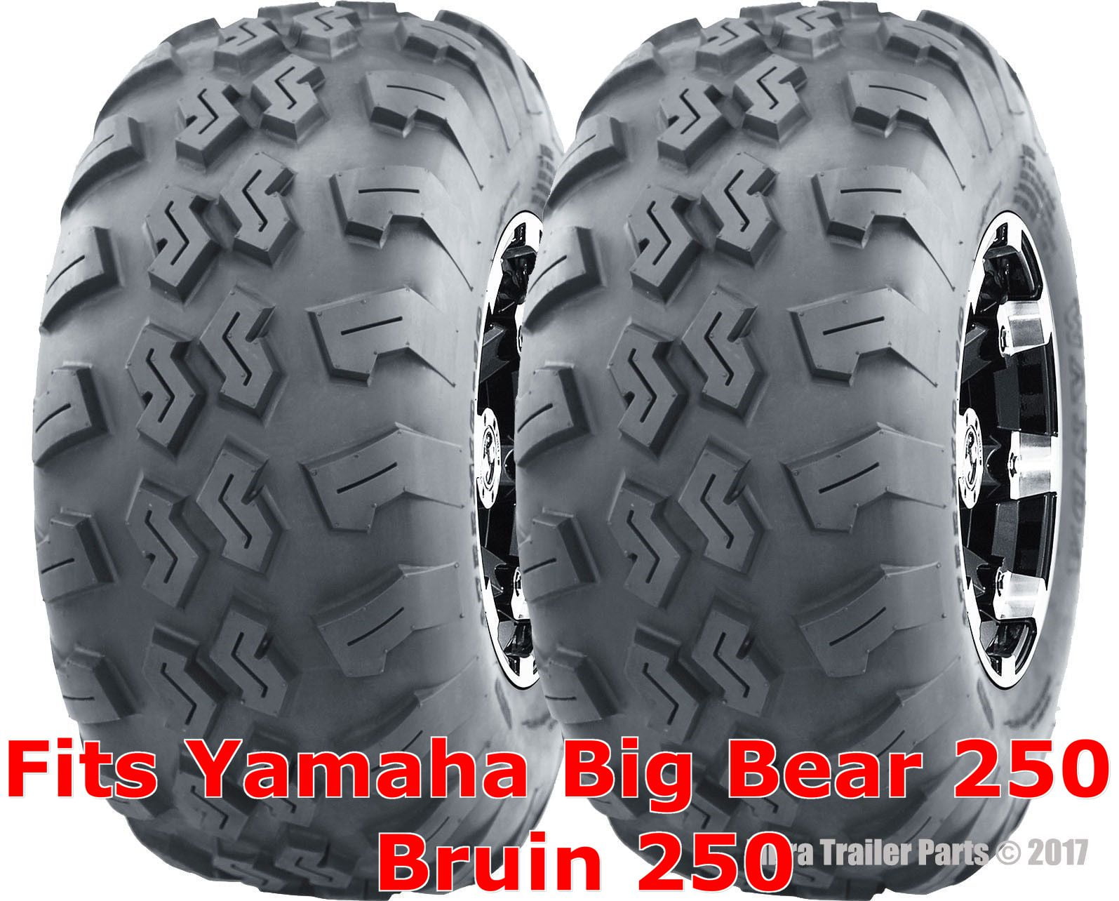 Yamaha Big Bear 250 Bruin 250 ATV Rear Tires Set 22x1010 22x10x10