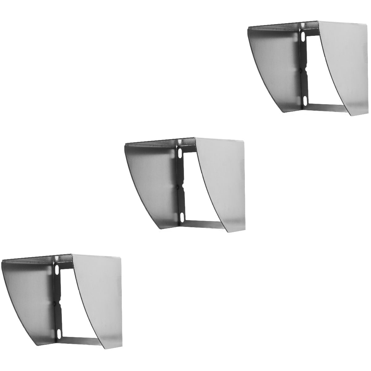 Raindrops 3pcs Stainless Steel Wall Cover Box Stainless Steel Socket Cover Outdoor Waterproof Socket Cover