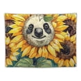 thumbnail image 5 of PRATYUS Sloth Sunflower Tapestry Wall Hanging Art Deco Tapestries for Bedroom Living Room Dorm Painting, 5 of 6