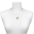 thumbnail image 2 of Delight Jewelry Gold-tone Crystal Initial D and Large Crystal Initial Z Charm Necklace, 17.5"+2", 2 of 4