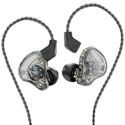 KBEAR KS1 in Ear Monitor Bass Earbuds Wired Earbuds,Clear Sound Stereo Headphones, Vocals Forwards High Resolution Noise Canceling Earphones,Dual Magnectic Circuit Dynamic Detachable Cable