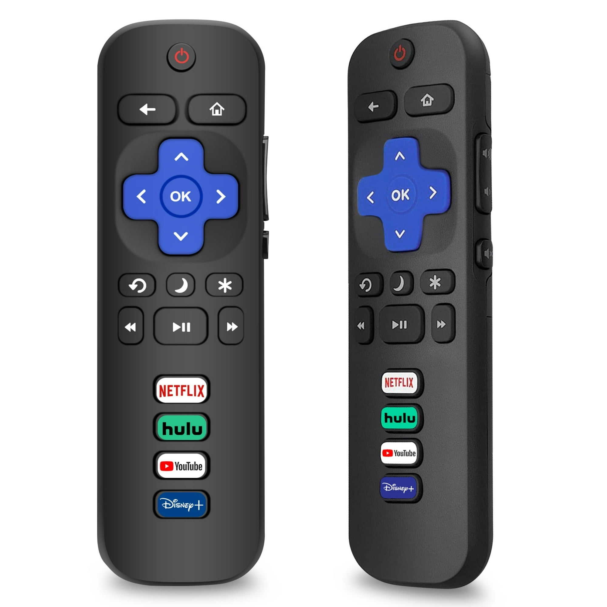 Pack of 2-Replacement Remote Control Only for Roku TV-Compatible for TCL Roku/Hisense Roku/Onn Roku/Sharp Roku/Element Roku/Westinghouse Roku/Philips Roku Smart TVs (Not for Roku Stick and Box)